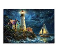 3000 Piece Jigsaw Puzzles for Adults, Lighthouse Jigsaw Puzzles for Adults, Wooden Puzzle with Gift Box, Landscape Jigsaws for Family Educational Games, Unique Gifts for Women/Men, Home Decor, -2841
