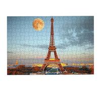 3000 Piece Jigsaw Puzzles for Adults, Moon Jigsaw Puzzles for Adults 3000 Piece, Paris Puzzle Challenging Game for the Whole Families, Classic Wooden Jigsaws Suitable for Home Decoration, Gifts -3763