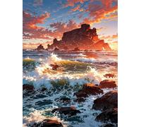 3000 Piece Jigsaw Puzzles for Adults - Ocean Islands - Eco Matte Anti-Glare Print, Precision Fit Interlocking Pieces with Letter Zone Backing 48x31.9 inch