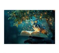 3000 Piece Jigsaw Puzzles for Adults, Owl Puzzles for Adults, Gift for Women, Men, Christmas, Family Wooden Puzzle Educational Games, Challenging Adult Jigsaws, Box Packaging, Magic Book Pattern, S-55