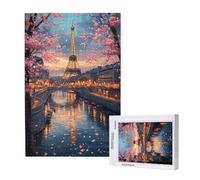 3000 Piece Jigsaw Puzzles for Adults,Paris Jigsaw Puzzles for Adults, Wooden Puzzle with Gift Box,Eiffel Tower Jigsaws for Family Educational Games, Unique Gifts for Women/Men, Home Wall Decor,ML-109