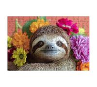 3000 Piece Jigsaw Puzzles for Adults, Sloth Jigsaw Puzzles for Adults 3000, Flower Jigsaws Educational Game, Challenging Puzzle Games for The Whole, Wooden Puzzle for Home Decor, Gifts for Women -2383