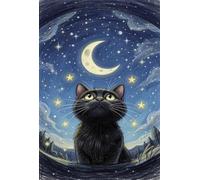 3000 Piece Jigsaw Puzzles for Adults, Starry Night Cat Classic Puzzle, 48x31.9 inch, Premium Interlocking No Dust, Family Indoor Activity
