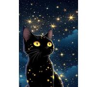 3000 Piece Jigsaw Puzzles for Adults, Starry Sky Cat 48x31.9 inch, Challenging Brain Teaser Puzzle, Premium Cardboard Hobby Gift for Adults & Seniors