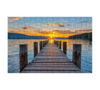 3000 Piece Jigsaw Puzzles for Adults, Sunset Jigsaw Puzzles for Adults 3000, Pier Jigsaws Educational Game, Challenging Puzzle Games for The Whole, Wooden Puzzle for Home Decor, Gifts for Women -1865