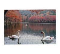 3000 Piece Jigsaw Puzzles for Adults, Swan Jigsaw Puzzles for Adults 3000 Piece, Lake Puzzle Challenging Game for the Whole Families, Classic Wooden Jigsaws Suitable for Home Decoration, Gifts -3253