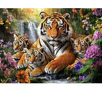 3000 Piece Jigsaw Puzzles for Adults, tiger cute-2 Wooden Puzzle Hard Difficult Challenging Puzzle, jigsaw Puzzle 48 x 31.9 inches, Stress Relief Wall Decor, Educational Games, w0-486