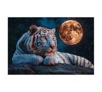 3000 Piece Jigsaw Puzzles for Adults, Tiger Jigsaw Puzzles for Adults 3000, Moon Jigsaws Educational Game, Challenging Puzzle Games for The Whole, Wooden Puzzle for Home Decor, Gifts for Women -1331