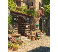 3000 Piece Jigsaw Puzzles for Adults Town Bookstore, Puzzles 3000 Pieces for Adults, 48x32 inch Difficult Jigsaw Puzzles with Letters on Back, Fun puzzle for Family Activity