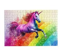 3000 Piece Jigsaw Puzzles for Adults, Unicorn Jigsaw Puzzles for Adults 3000 Piece, Classic Puzzle Challenging Game for the Whole Families, Suitable for Decompression Gifts Theme: (Rainbow), -1967