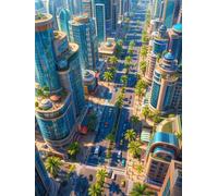 3000 Piece Jigsaw Puzzles for Adults, Urban Architecture Jigsaw Puzzles for Adults 3000 Pieces, 122x81cm Impossible Hard Difficult Challenging Adult Puzzles for Wall Decoration and Gifts
