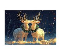 3000 Piece Jigsaw Puzzles for Adults, Winter Jigsaw Puzzles for Adults 3000, Deer Jigsaws Educational Game, Challenging Puzzle Games for The Whole, Wooden Puzzle for Home Decor, Gifts for Women -2229