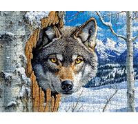 3000 Piece Jigsaw Puzzles for Adults, Wolf forest Wooden Puzzle Hard Difficult Challenging Puzzle, jigsaw Puzzle 48 x 31.9 inches, Stress Relief Wall Decor, Educational Games, w0-472