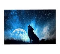 3000 Piece Jigsaw Puzzles for Adults, Wolf Jigsaw Puzzles for Adults 3000 Piece, Moon Puzzle Challenging Game for the Whole Families, Classic Wooden Jigsaws Suitable for Home Decoration, Gifts -3871