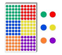 3000 Pieces - 12mm Coloured Dot Stickers, Sticky Dots Labels