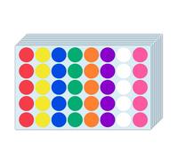 3000 Pieces - 25mm Coloured Dot Stickers, Sticky Dots Labels