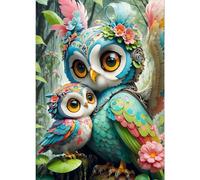 3000 Pieces Puzzle For Adults Cartoon Colorful Owls Jigsaw Puzzles Teens Educational Toys Challenging puzzles for Wall Decor Gifts Finished Size: 110x85 cm