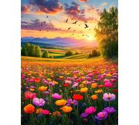3000 Pieces Puzzle For Adults Sunshine Fields Flowers Jigsaw Puzzles Teens Educational Toys Challenging puzzles for Wall Decor Gifts Finished Size: 110x85 cm