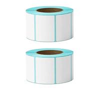 3000 White Self Adhesive Thermal Label Roll - 50mm x 30mm Blank Sticky Labels for Kitchen, Office & Organisation, Compatible with Thermal Printers