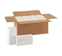 3000 x Premium Interfold Z-Fold Paper Hand Towels White | 2 Ply | 100% Pure Cellulose | Soft and Extremely Absorbent | Multifold Embossed | Case of 30