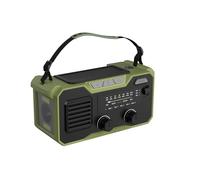 30000 mAh Crank Radio Emergency, Emergency Radio Solar Crank FM/AM with Bluetooth 5.3, Emergency Radio SOS Alarm & Compass & Torch, Survival Radio for Outdoor Preparation for Natural Disasters (Green)