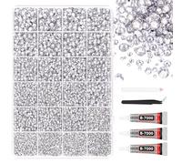 30000Pcs Bedazzling Rhinestone Kit with Glue Bedazzler Kit Gems