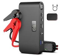 3000A 16000mAh 16000 12V Peak Battery Jump Starter with Bridge Cables Portable Battery Booster with USB QC 3.0 PD 18W Fast Charging for Car 7.2L Gas/5.5L