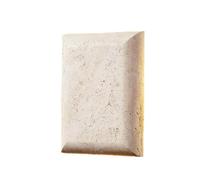 3000K Japanese Yellow Travertine Stone Wall Sconce Minimalist Rectangular LED Caves Stone Shaped Stone Wall Lamp 12W Bedroom Living Room Hallway Foyer Dining Table Bar