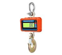 3000kg Waterproof Crane Scale, LCD Display Electronic Hanging Scales, Remote Control Heavy Duty Alloy Steel Hook Weight Balance 3T Multiple Functions(Orange)