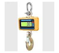 3000kg Waterproof Crane Scale, LCD Display Electronic Hanging Scales, Remote Control Heavy Duty Alloy Steel Hook Weight Balance 3T for Garage Farm,Yellow-3000kg