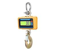 3000KG Waterproof Crane Scales Remote Control Heavy Duty Alloy Steel Hook Weighing Tools 3T LCD Display Electronic Hanging Scale for Garage Farm,Yellow-3000KG