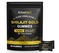 3000mg Shilajit Gummies, Pure Himalayan Shilajit Gold Gummies for Men Women, 85+ Trace Minerals Rich in Ashwagandha, Gokshura Supports Energy Levels, Boosts Immune Function, 60 Gummes (1)