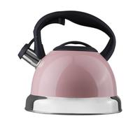 3000ml Pink Whistling Kettle, Stainless Steel Stovetop Kettle With Whistle & Cool Touch Handle, Pink Finish Premier Housewares Pink One Size