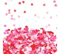 3000Pcs Colour Wedding Confetti Heart Shaped Tissue Paper Confetti Table Decor 30g Eco-friendly Biodegradable Confetti Throwing Aisle Table Decor Confetti for Wedding Valentines Thanksgiving Chris (A)