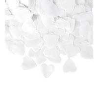 3000Pcs Confetti Biodegradable Eco-friendly 30g Heart Shaped Paper Confetti Table Decor Love Tissue Paper Confettis Filling Material for Wedding Anniversary Valentines Balloon Decoration (White Heart)