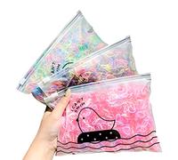 3000pcs Disposable Soft Elastic Hair Rubber Bands Women Girls Small Tiny Ties for Braiding Dreadlocks Pony Tails Wedding Hairstyle DIY Charming Flexible Long Term Use