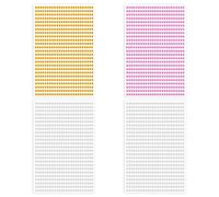 3000PCS Gold and Silver Rhinestone Stickers, Plastic Gemstone Stickers, Round Crystal Gemstone Stickers, Synthetic Gemstones, Self-Adhesive Rhinestone Stickers, Colorful Rhinestone Stickers（3mm）