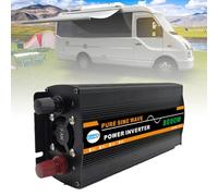 3000W-12000W Pure Sine Wave Power Inverter, DC (12/24/48/60V) to AC (110/V220V), Dual Digital Display + 1 Universal Socket, Solar System - Solar Panel, for Home/Outdoor/RV/Camping,8000W-24V