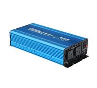 3000W 12V pure sine wave power inverter with remote on/off switch and 5m cable to convert 12V DC battery output to 230V AC mains electricity, for vehicles, boats or any other off-grid power systems