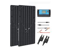 3000W/1500W Solar Panel Kit 18V Flexible Photovoltaic Portable Power Battery Charger Home/Camping Outdoor Cells Providing Efficient Reliable Energy(2PCS 30A Controller)