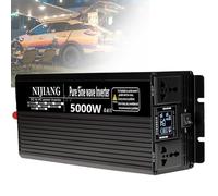 3000W 4000W 5000W 6000W 8000W 10000W 12000W Pure Sine Wave Inverter DC 12V 24V 48V 60V 72V to 110V 230V AC Inverters for Home,RV,Vehicles,Outdoor,Truck,Solar Power Inverter(5000W,24Vto220V)
