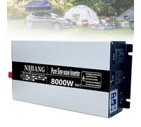 3000W 4000W 5000W 6000W 8000W 10000W 12000W Watt Pure Sine Wave Power Inverter 12V 24V 48V 60V 72V DC to 110V 220V AC with Hardwire Terminals for Off Grid Solar System Boats Campers(8000W,24Vto110V)