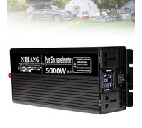 3000W 4000W 5000W 6000W 8000W 10000W 12000W Watt Pure Sine Wave Power Inverter 12V 24V 48V 60V 72V DC to 110V 220V AC with Hardwire Terminals for Off Grid Solar System Boats Campers(5000W,72Vto110V)