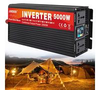 3000w 4000w 5000w 6000w Power Inverter,Pure Sine Power Inverter 12v To 230v 240v,Car Charger For Outdoor Camping,Solar Power Inverter,5000W-12Vto220V