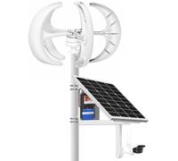 3000W/4000W/5000W Vertical Wind Turbine Generator - 5 Blades Motor Kit for 12V/24V/48V Systems, Efficient Wind Energy Charging with Controller, Eco-Friendly Power Solution