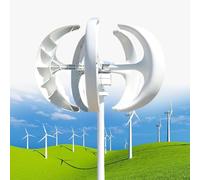 3000W/4000W/5000W Vertical Wind Turbine Generator Kit - 5 Blades, 12V/24V/48V for Home, Hybrid & Streetlight Use, Efficient Electromagnetic Power Generation Equipment
