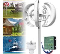 3000W 4000W 5000W Wind Turbine Generator Kit with Controller - Vertical Windmill Power Generator for Home Use, Renewable Energy Solution, Efficient Wind Power System
