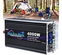 3000W-6000W Pure Sine Wave Inverter 12V/24V/48V/60V/72V to 110V/220V AC Converter - Off-Grid Solar Charger for Home, RV, Truck, Automotive Power Solutions