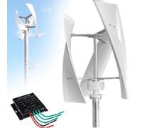 3000W/8000W Vertical Wind Turbine, Noiseless 12V/24V/48V Energy Generator, Portable Home Wind Generator with MPPT Controller for Efficient Power Generation
