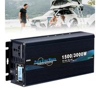 3000W-9000W Pure Sine Wave Inverter, DC 12V/24V/48V/60V/72V to AC 110V/120V/220V/230V/240V, Portable Solar & Car Power Converter, Universal Voltage Transformer for Home & RV